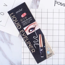 EFOLAR бренд Жидкая подводка для глаз водонепроницаемый не halo окрашивание стойкая губка твердая голова холодный черный макияж Большой Глаз натуральная жидкость Eyeli