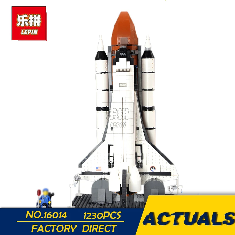 

LEPIN 16014 1230Pcs Out of Print Space Shuttle Expedition Model Building Kits Set Blocks Bricks Children Toy 10231