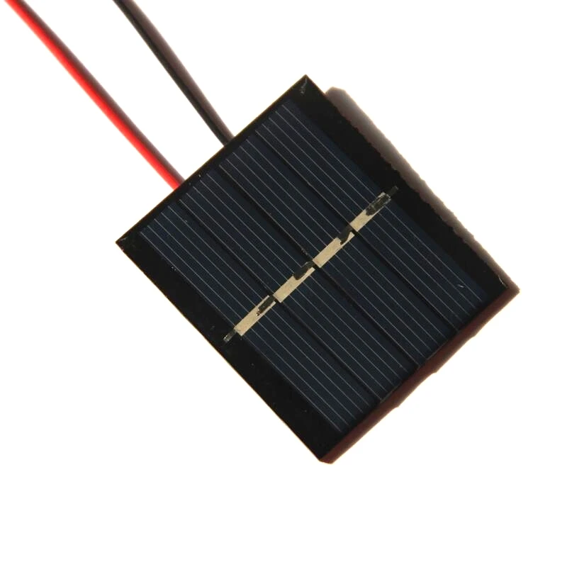 

BUHESHUI Top Sale 1000PCS/Lot 0.36W 2V Epoxy Solar Cell With Cable Education Kits Shipping via DHL Mini Solar Panel