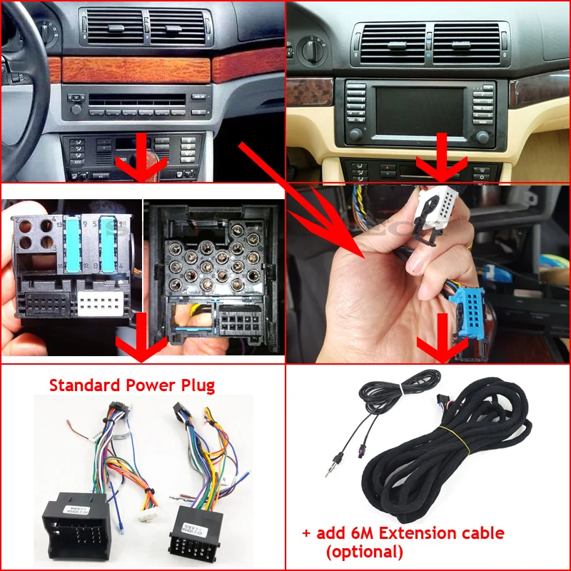 Best SilverStrong Android9.0 IPS DSP 1DIN Car DVD For BMW E39 X5 E53 M5 Android Autoradio with 2G+16G,DSP option 1