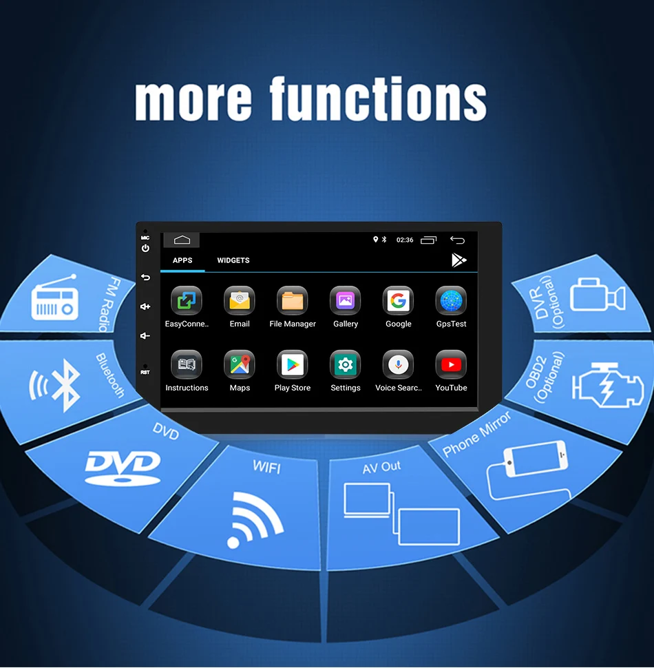 Sale 8" HD Android 8.1 Car DVD For Kia Ceed 2013 2014 2015 2016 2017 Radio FM WiFi GPS Navigation Audio Video Free Backup Camera 12