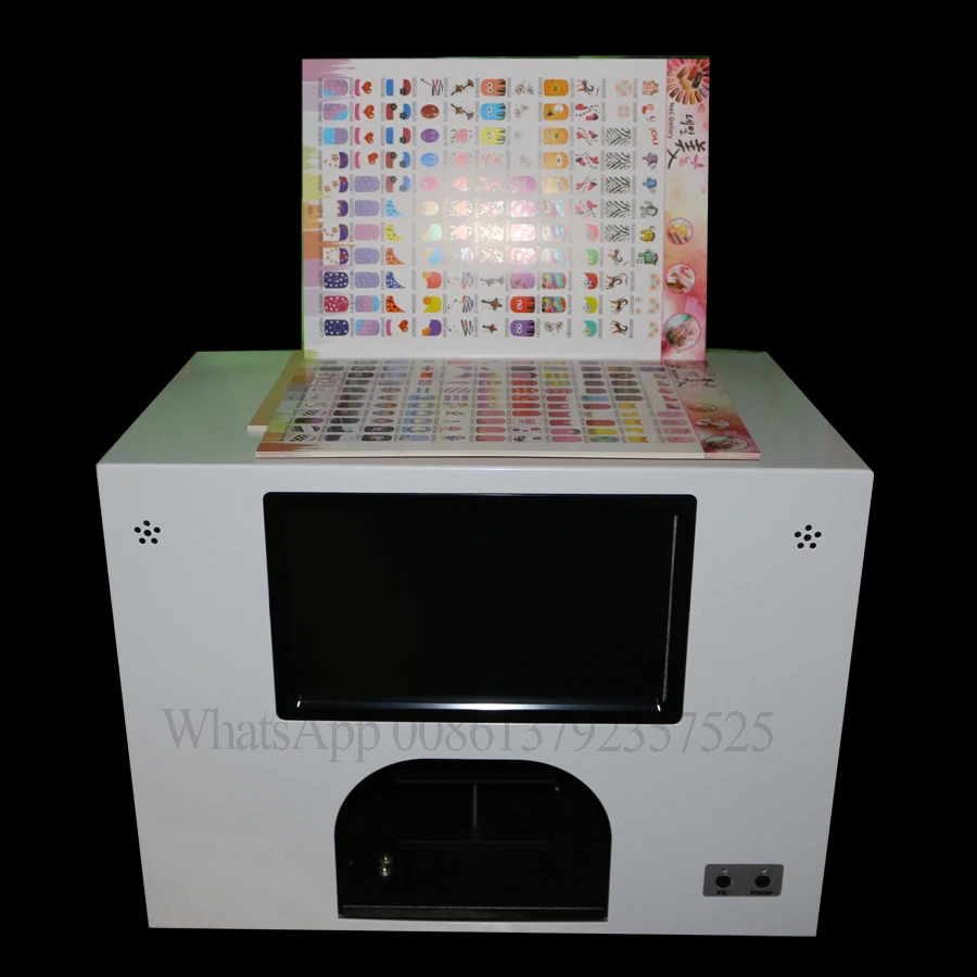 

2020 best selling nail printer built with computer and screen nail machine printing on 5 real nails and nail tips