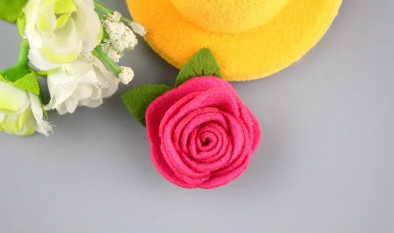 2 дюймов Роза из сукна DIY цветок для девочек аксессуары для волос повязка на голову заколка для волос 26 цветов 200 шт. 26 цветов