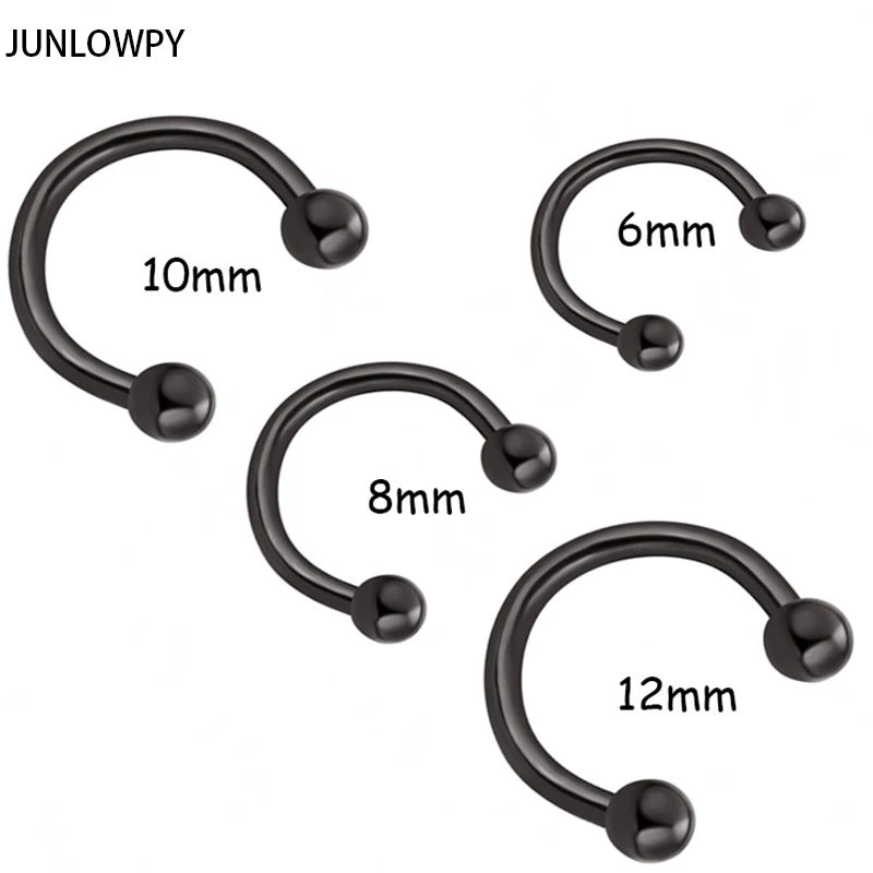 Кольца для пирсинга JUNLOWPY 316L из хирургической стали кольца носа Шариковые подковы