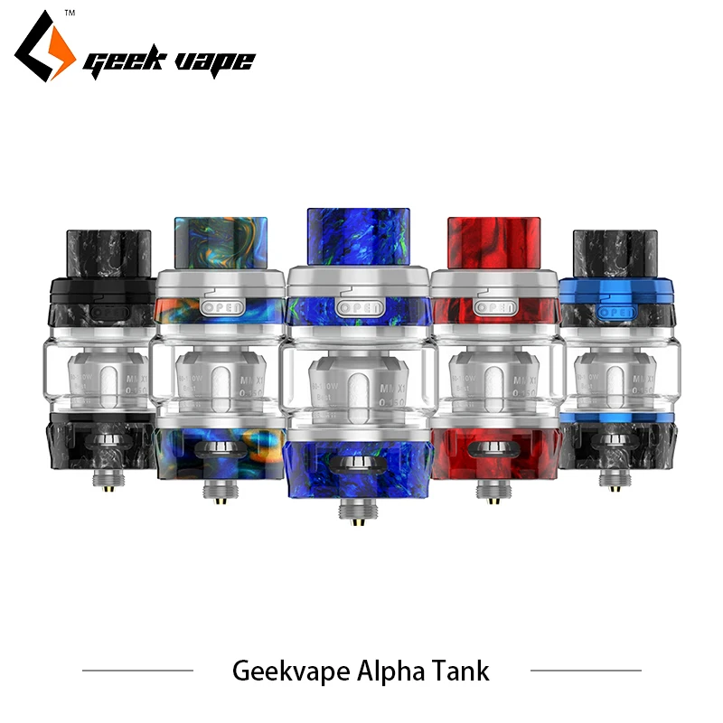 

2pcs/lot Geekvape Alpha Sub Ohm Tank 4ml Capacity 0.15ohm Head For nova mod top filling two meshmellow mesh coils atomizer Vape