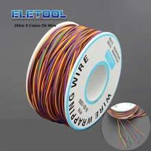 265 м 8 цветов ОК Проводной Электрический провод 30AWG провода обертывания Луженая Медь прочные из ПВХ изоляции одножильный медный кабель XF30
