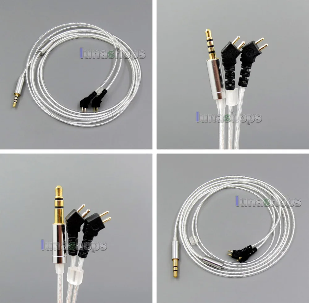 

3.5mm 2.5mm Balanced Pure Silver Plated Earphone Cable For Etymotic ER4B ER4PT ER4S ER6I ER4 LN006193