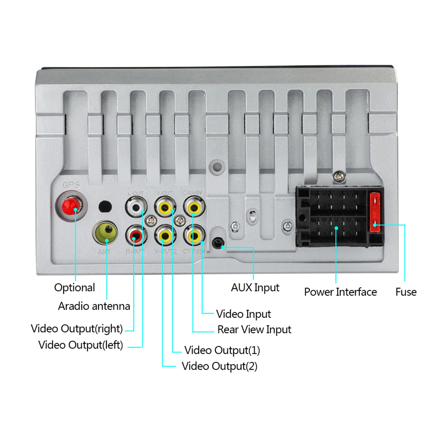 Автомагнитола Rear view 7020g с пультом на руле