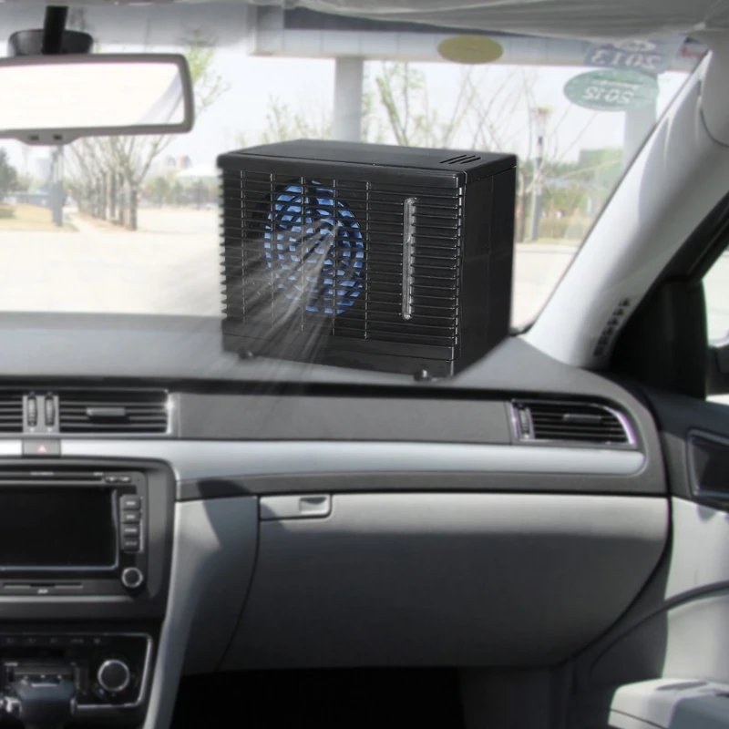 High Quality 1 Pc Adjustable DC 12V 60W Car Air Conditioner Cooler Cooling Fan Water Ice Evaporative Cooler Portable Hot New High Quality 1 Pc Adjustable DC 12V 60W Car Air Conditioner Cooler Cooling Fan Water Ice Evaporative Cooler Portable Hot New