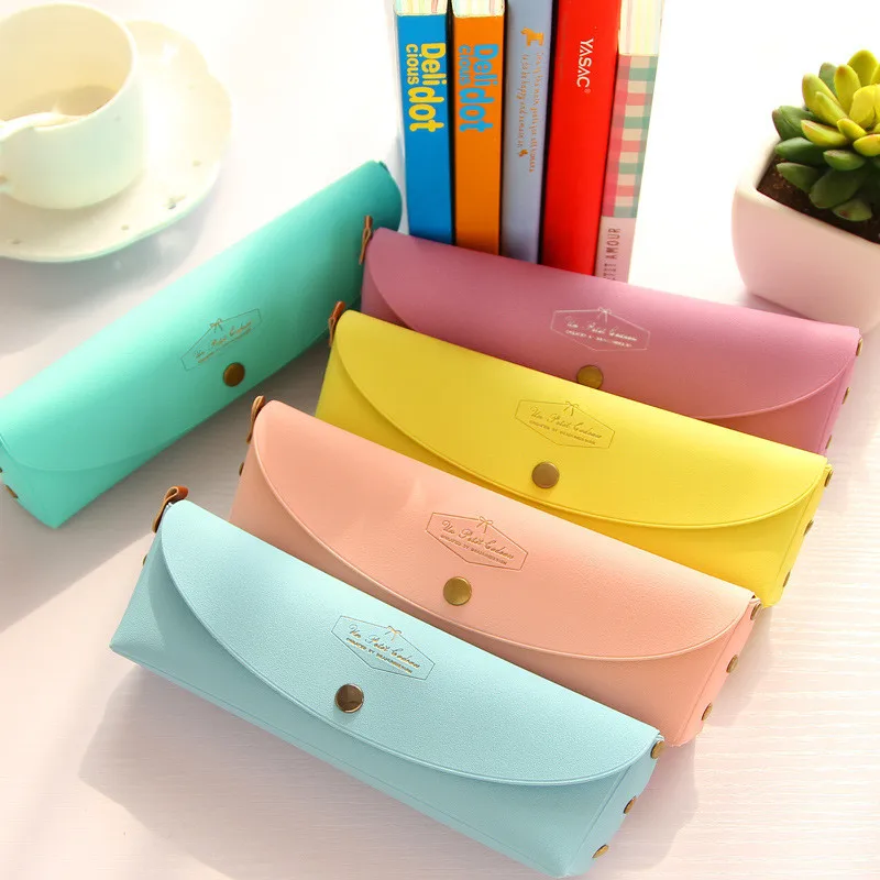 

Lovely Multi-function Pencil Box PVC Immitation Leather Pencil Case Creative Cheap Kids Pencil Bag School Office Stationery Gift