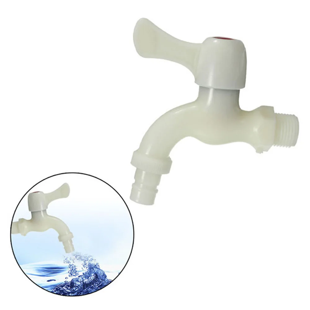 Buy High Quality 11mm Plastic White Male Thread Faucet