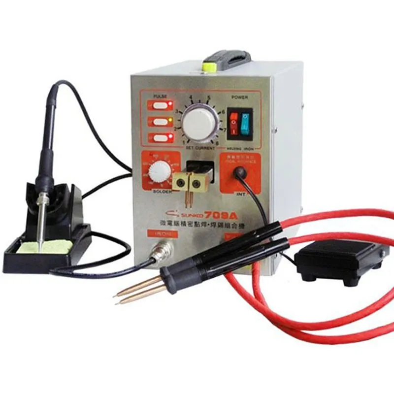 

High Power Micro-computer Pedal Control Battery Spot Welder 709A with Welding Pen Battery Welding Machine Free Shipping