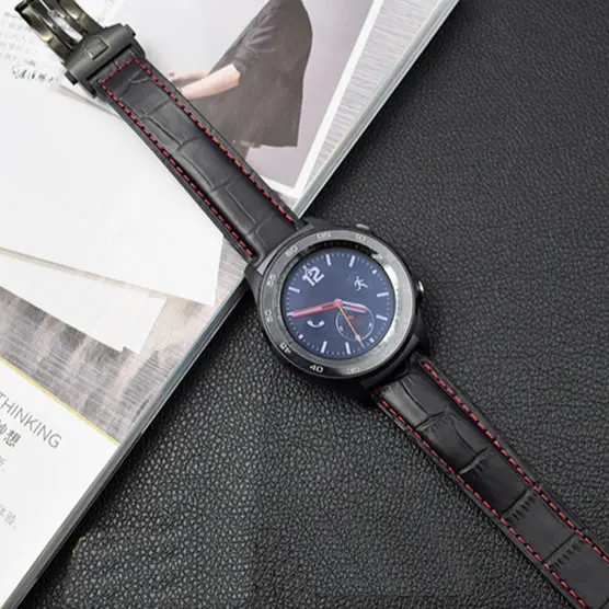 Ремешок из натуральной кожи для Samsung Galaxy Watch Gear S3 S2 Classic Frontier huawei watch 2 pro браслет huami