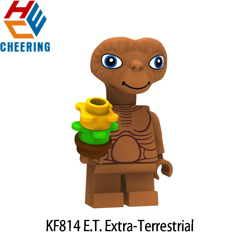 

KF814 Single Sale E.T. the Extra-Terrestrial Stripe Gizmo Science Fiction Movie Figures Building Blocks For Kids Gift Toys
