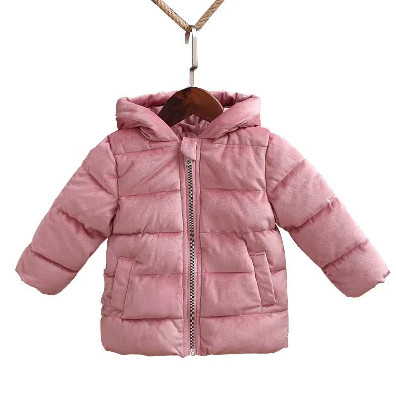BibiCola Baby Girls Coats Snow Wear Winter Girls Down Jackets Casual Outerwear & Coats Girls 2018 New Fashion Down