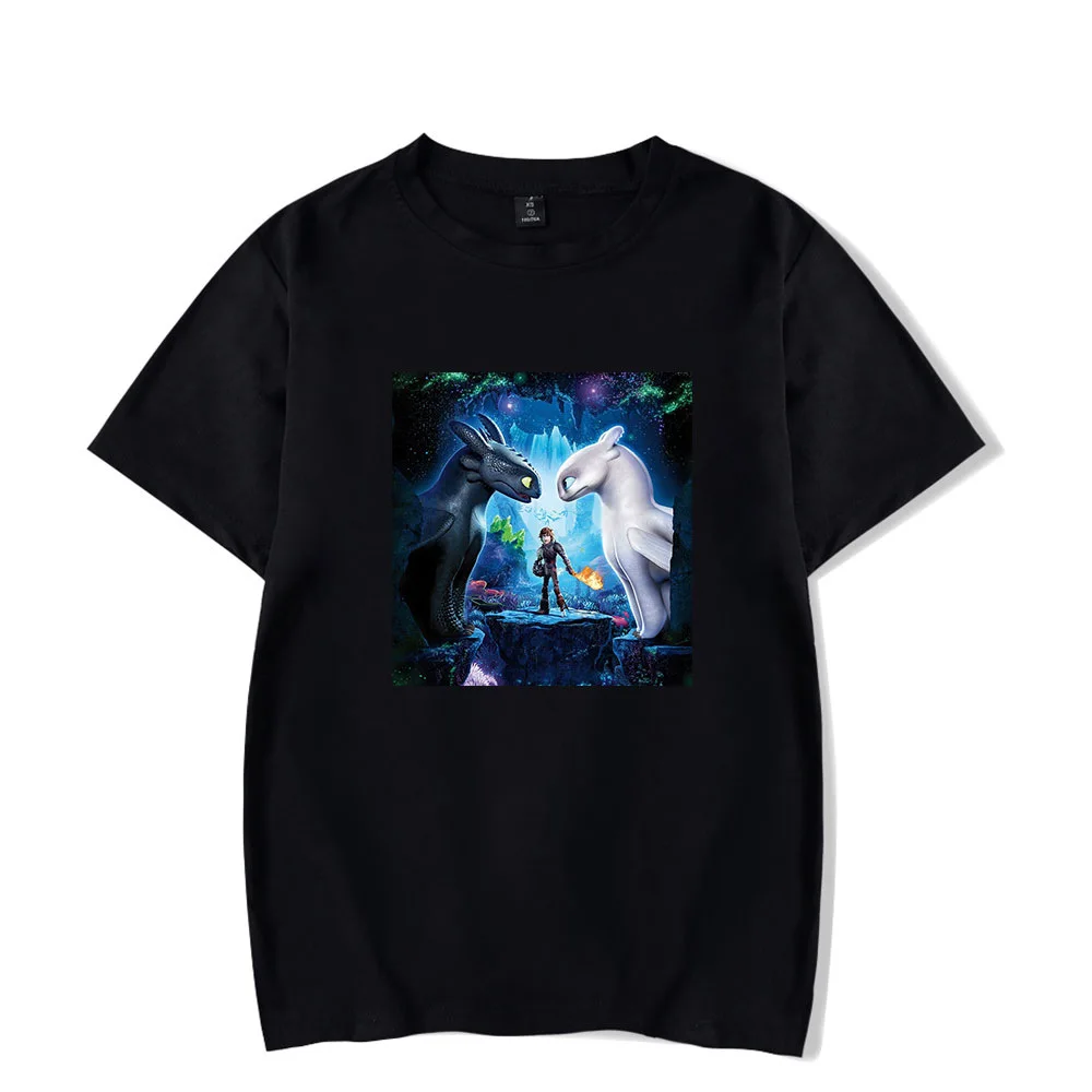

How to Train Your Dragon The Hidden World Toothless Light Fury 3D Print Casual T-shirt Men Women Tops Tees