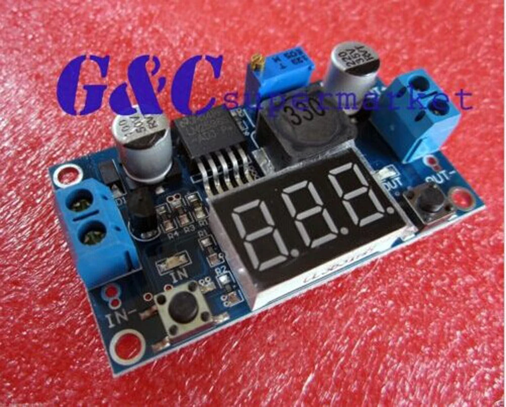 

1PCS DC-DC Buck Step Down Module LM2596 Voltage Regulator+Led Voltmeter