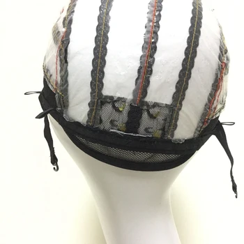Mesh Front Glueless Lace Wig Cap For Making Wigs With Adjustable Straps Weaving Caps For Women Hair & Hairnets Easycap  6021 4