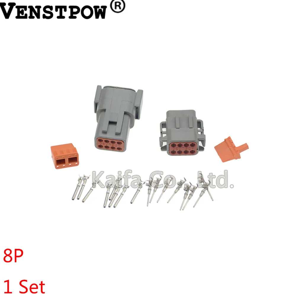

1 Sets Deutsch DTM 8Pin DTM06-8S DTM04-8P 20-24awg Auto Waterproof Electrical Connector Plug Enhanced Seal Shrink Boot Adapter