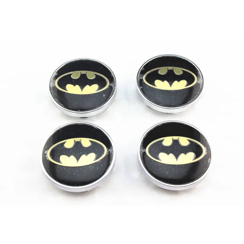 4pcs 60mm Car Emblem Badge Sticker Wheel Hub Caps Centre Rim decals Cover spider BAT Batman For VW Golf POLO Focus Cruze Opel | Автомобили