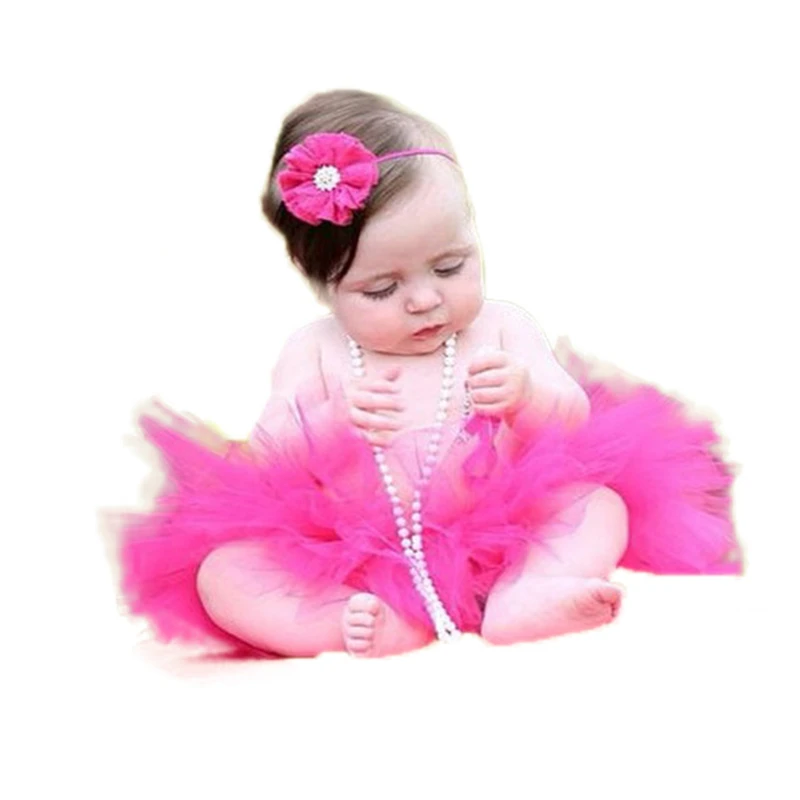 16 Color 2017 NEW Princess Baby Tutu with Matching Flower Headband Set ...