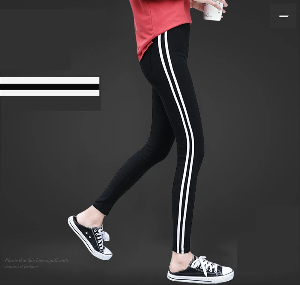 women's side stripe leggings
