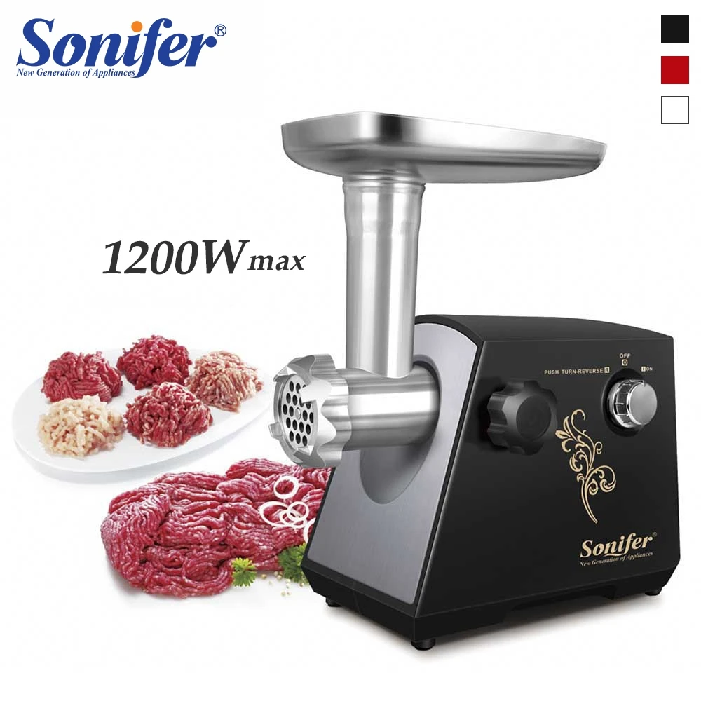 

1200W Colorful Home Electric Meat Grinder Sausage Stuffer Mincer 220V Heavy Duty Household Mincer Sonifer