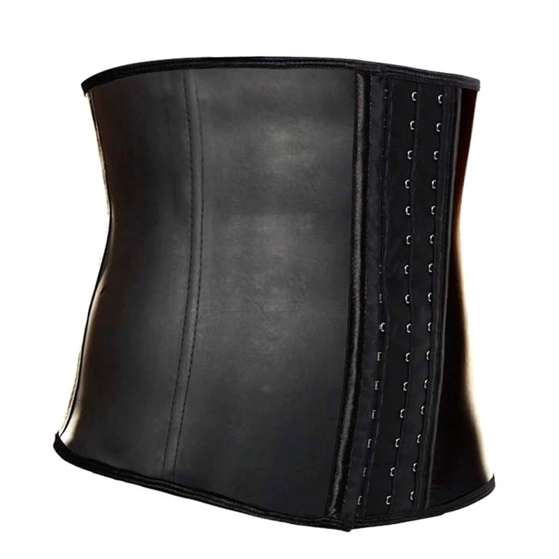 Tanie Lateksowe męskie gorset gorset waist trainer 9 stalowe bez kości urządzenie do modelowania sylwetki pas wyszczuplający w talii gorset pas pas mężczyźni Shapewear mężczyźni utrata masy ciała pas