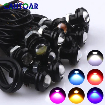 

1pcs 8W Daytime Running Lights Source Backup Reversing Parking Signal Lamp Fog light Waterproof 18mm black shell Eagle Eye LED