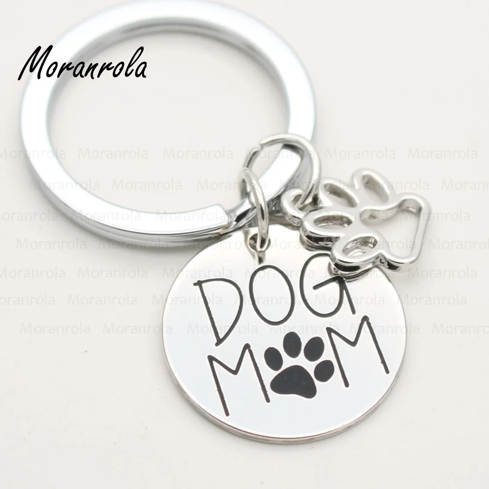 

New arried "Dog Mom "dog lover Copper necklace &Keychain,charm,Paw Print, Rescue Mom Dog Mom Dog Mama