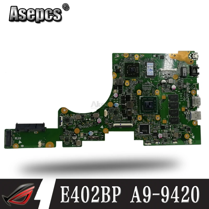 

Original E402BP laptop motherboard with A9-9420 CPU CPU 8G RAM For ASUS E402BP E402B MainBoard 100% test work OK