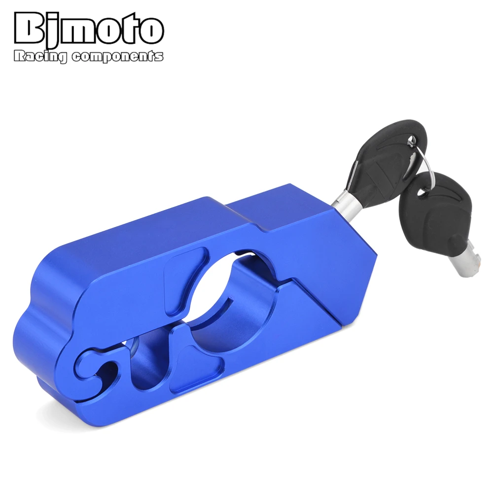 

BJMOTO CNC Aluminum Motorcycle Lock Motobike Scooter ATV Brake Clutch Security Safety Theft Protection Locks For Honda Yamaha