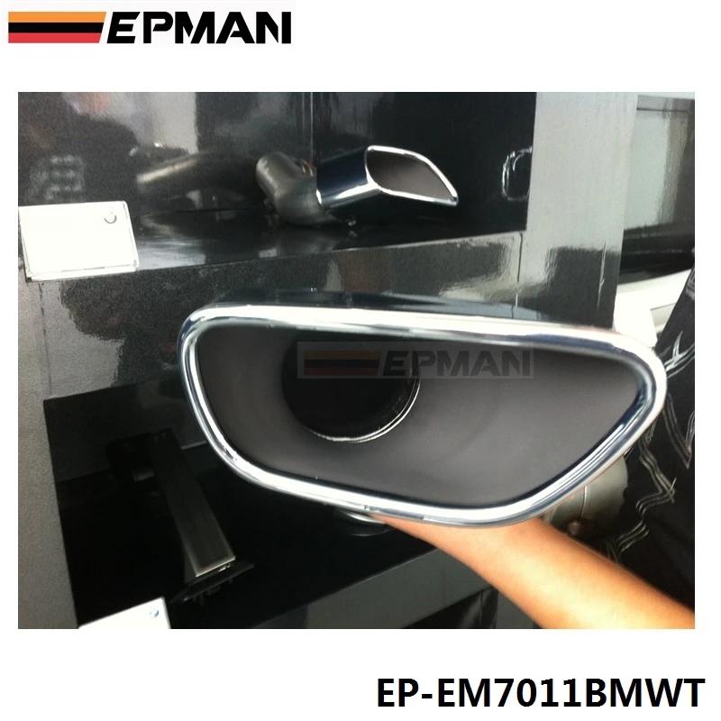 Хром 304 Нержавеющая сталь глушитель наконечник для BMW X6 E71 EP EM7011BMWT|tips|tips exhausttip muffler |