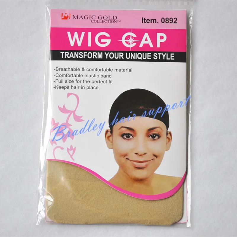 Wig Cap Hairnet 2pcs/bag Woman Unisex Elastic Wig Caps Glueless Hair Net Wig Liner Snood Nylon Stretch Mesh