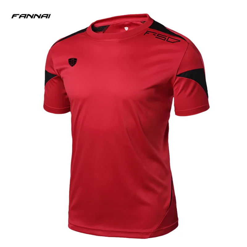 FANNAI Брендовые мужские теннисные рубашки для бега на открытом воздухе, спортивная одежда для тренировок, Мужская футболка для бадминтона, одежда для настольного тенниса, футболки, топы - Цвет: C3