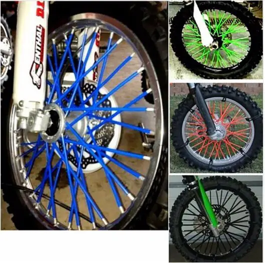 Motocross Dirt Bike Enduro Wheel Rim Spoke Skins Covers For HONDA 125