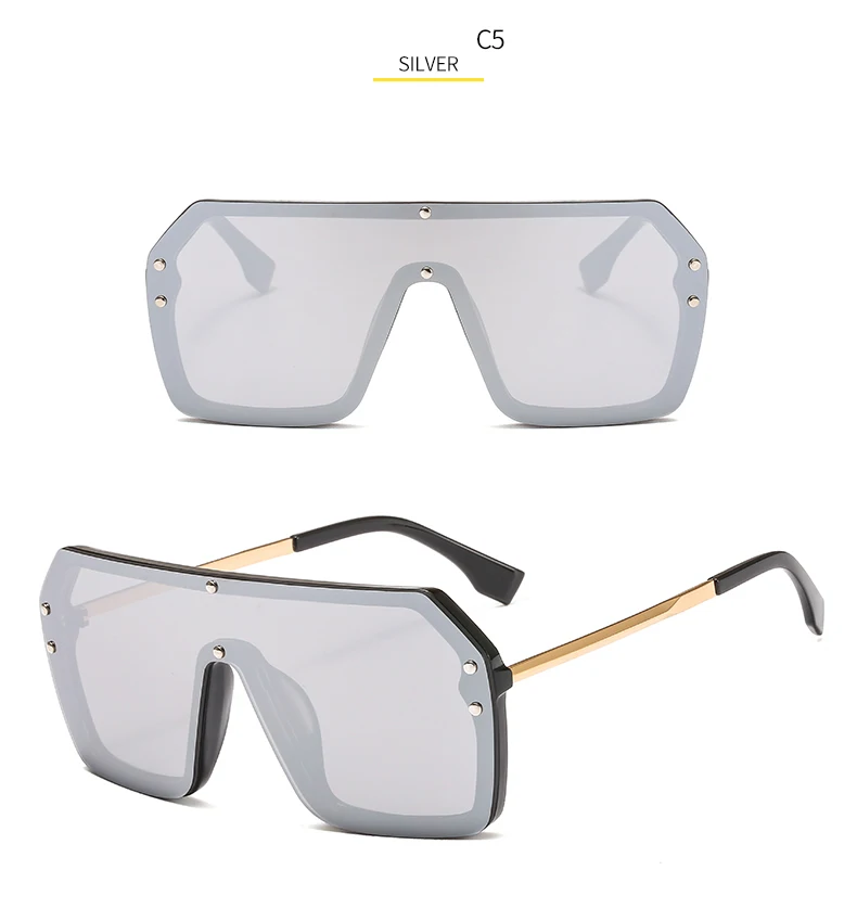 Pawes, классические, цельные, дизайнерские, с F буквами, квадратные солнцезащитные очки, для женщин, негабаритных, большая оправа, Ретро стиль, солнцезащитные очки, мужские, зеркальные, 6998