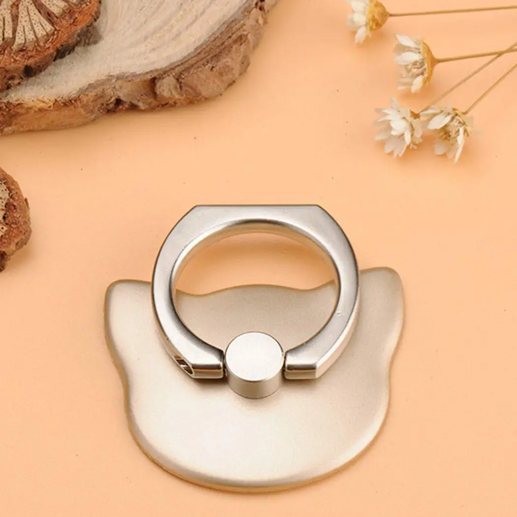 

Cat Face Shape 360 Mobile Phone Finger Ring Stand Holder with 2.05cm/ 0.81 inch Rotating, Kickstand