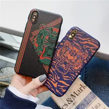 

Tiger head Silicon Phone Case For iPhone XS Max XR 6 7 8 plus 3D Emboss Cases For iPhone X 8 7 6 6S Plus Soft TPU Cover