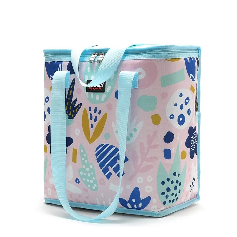 

22L Folding Fresh Keeping Waterproof Oxford Lunch Bag Cooler Bag For Steak Drink Insulation Thermal Bag Insulation Ice Pack