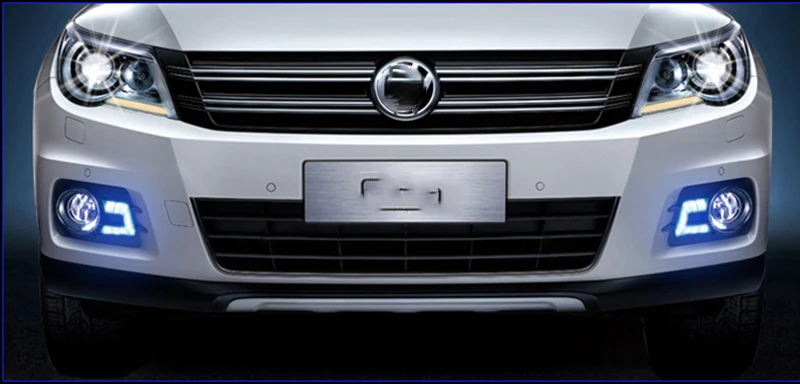 Автомобильная проблесковая 1 пара для Volkswagen VW Tiguan 2010 2011 2012 светодиодный DRL