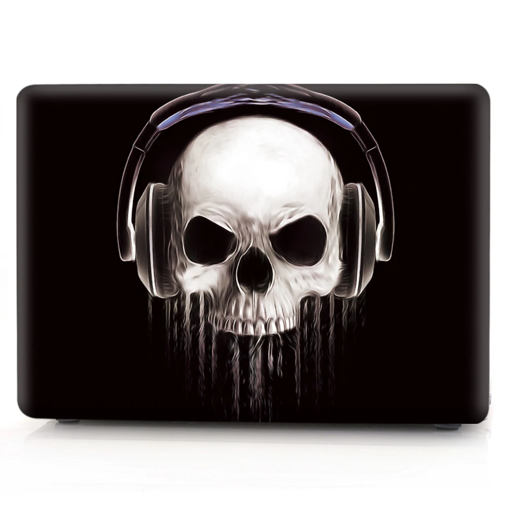 New Skull For MacBook Pro 13 15 Laptop Case A1278 A1286 CD ROM Cartoon Halloween Hard PC Cover for mac book Pro 13 15 Cover      (5)