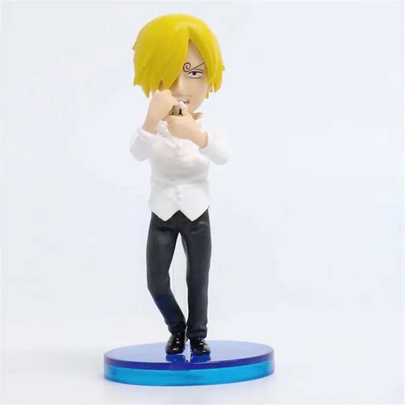 Anime One Piece Vinsmoke Family Action Figures Toys 2018 New Judge Reiju Ichiji Niji Sanji Figuras Dolls Brinquedos Gift 6pcsset  8cm (17)