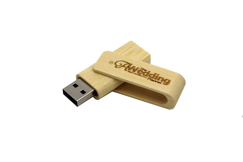 POWERONE деревянный вращающийся USB флеш-накопитель, флешка 4G 8GB 16GB 32GB 64 GB, флеш-накопитель, персональный логотип, индивидуальная карта памяти