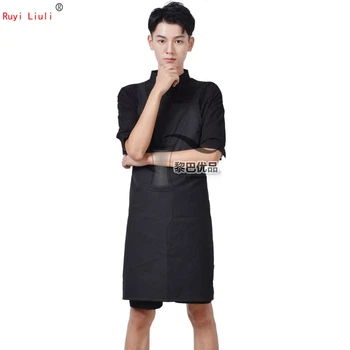 

Pet shop beautician apron black waterproof apron wash dog antifouling antistatic apron men and women can determine the logo