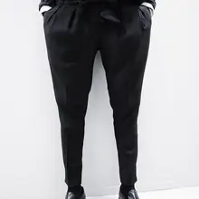 27-42 распродажа,, весенние мужские новые модные эластичные брюки с поясом из 9 сапог