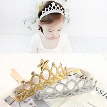 M MISM, Новое поступление, блестящая корона, повязка на голову для девочек, повязка на голову, аксессуары для волос, повязка на голову в форме тиары принцессы, детский головной убор