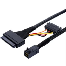 HD Mini-SAS(SFF-8643) to U.2(SFF-8639) кабель для 2," NVMe SSD
