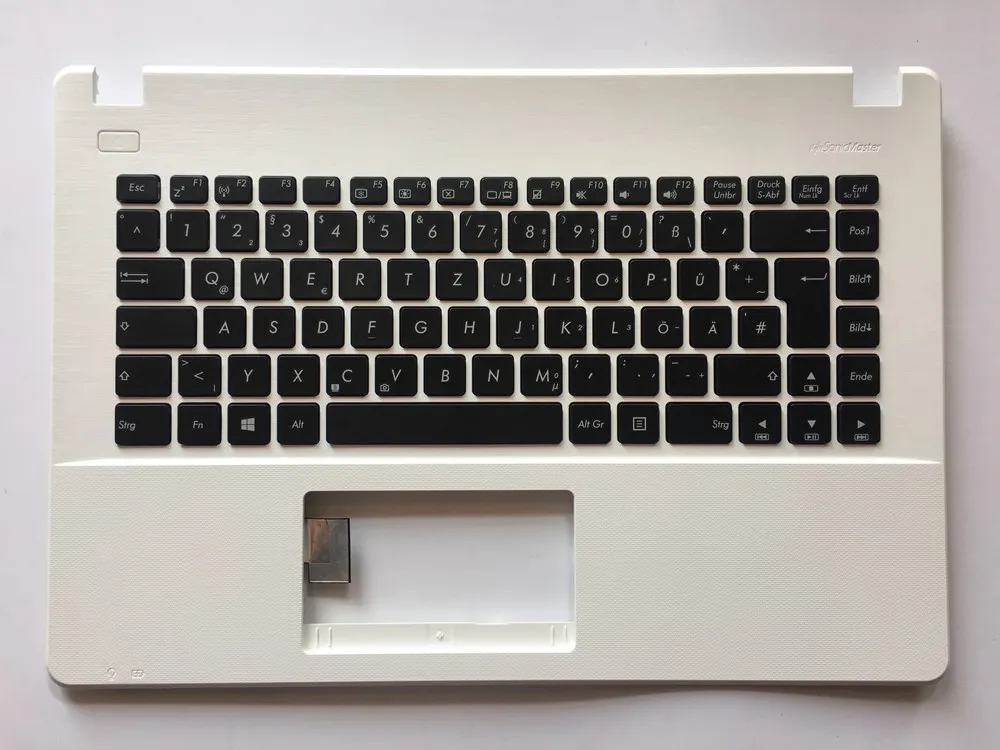 

black and white GR Germany Laptop keyboard for ASUS X451 X451E X451M X451C X451E1007CA topcase GR keyboard Palmrest Upper Cover