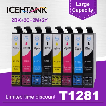 

T1281 T1282 T1283 T1284 128 Printer ink Cartridge for Epson Stylus SX130 S22 SX225 SX425W SX435W SX445W Inkjet Cartridges